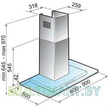 Вытяжка Korting KHC 6956 X картинка 2